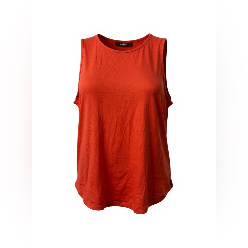 Orange Twist Back Cutout Tank Top Sleeveless Athleisure‎ Women's Stitch Fix